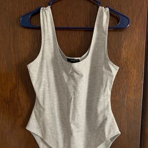 grey seem less body suit